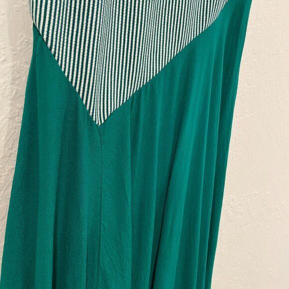 ~ Sm Anthropologie Maeve Dress Asymmetrical Cameron Green Striped Tank Boho - Picture 10 of 16